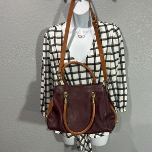 Valentina genuine leather satchel